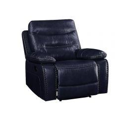 Acme Aashi Navy LeatherGel Match Motion Recliner
