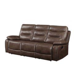 Acme Aashi Brown LeatherGel Match Motion Sofa