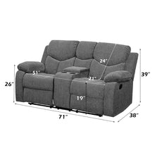 Load image into Gallery viewer, Acme Kalen Motion Loveseat W/Console