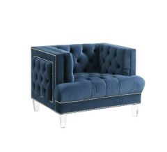 Acme Ansario Blue Velvet Chair