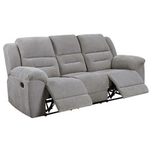 Load image into Gallery viewer, Coaster Gilson 2-piece Chenille Upholstered Reclining Sofa Set Grey