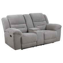 Load image into Gallery viewer, Coaster Gilson 2-piece Chenille Upholstered Reclining Sofa Set Grey