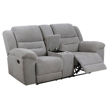 Load image into Gallery viewer, Coaster Gilson 2-piece Chenille Upholstered Reclining Sofa Set Grey