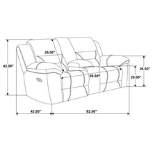 Load image into Gallery viewer, Coaster Gilson 2-piece Chenille Upholstered Reclining Sofa Set Grey