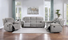 Load image into Gallery viewer, Coaster Gilson 3-piece Chenille Upholstered Reclining Sofa Set Grey