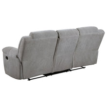 Load image into Gallery viewer, Coaster Gilson 3-piece Chenille Upholstered Reclining Sofa Set Grey