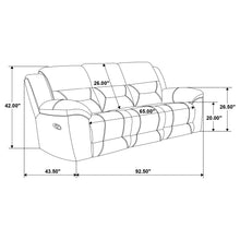 Load image into Gallery viewer, Coaster Gilson 3-piece Chenille Upholstered Reclining Sofa Set Grey
