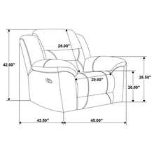Load image into Gallery viewer, Coaster Gilson 3-piece Chenille Upholstered Reclining Sofa Set Grey
