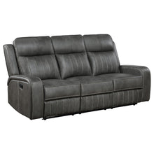 Load image into Gallery viewer, Coaster Raelynn 2-piece Upholstered Reclining Sofa Set Grey