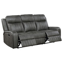 Load image into Gallery viewer, Coaster Raelynn 2-piece Upholstered Reclining Sofa Set Grey