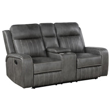 Load image into Gallery viewer, Coaster Raelynn 2-piece Upholstered Reclining Sofa Set Grey