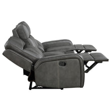 Load image into Gallery viewer, Coaster Raelynn 3-piece Upholstered Reclining Sofa Set Grey