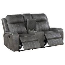Load image into Gallery viewer, Coaster Raelynn 3-piece Upholstered Reclining Sofa Set Grey
