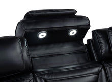 Load image into Gallery viewer, Coaster Zuma 2-Piece Dual Power Reclining Sofa Set with Bluetooth Black