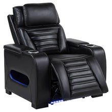 Load image into Gallery viewer, Coaster Zuma 3-Piece Dual Power Reclining Sofa Set with Bluetooth Black