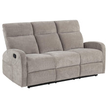 Load image into Gallery viewer, Coaster Hamilton 2-piece Chenille Manual Reclining Sofa Set Sand