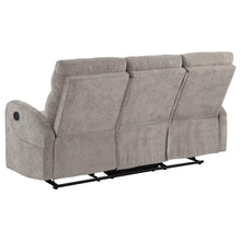 Load image into Gallery viewer, Coaster Hamilton 2-piece Chenille Manual Reclining Sofa Set Sand