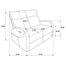 Load image into Gallery viewer, Coaster Hamilton 2-piece Chenille Manual Reclining Sofa Set Sand