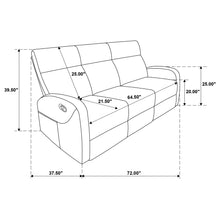 Load image into Gallery viewer, Coaster Hamilton 3-piece Chenille Manual Reclining Sofa Set Sand