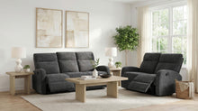 Load image into Gallery viewer, Coaster Hamilton 2-piece Chenille Manual Reclining Sofa Set Charcoal Grey