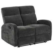 Load image into Gallery viewer, Coaster Hamilton 2-piece Chenille Manual Reclining Sofa Set Charcoal Grey