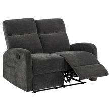 Load image into Gallery viewer, Coaster Hamilton 2-piece Chenille Manual Reclining Sofa Set Charcoal Grey