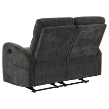 Load image into Gallery viewer, Coaster Hamilton 3-piece Chenille Manual Reclining Sofa Set Charcoal Grey