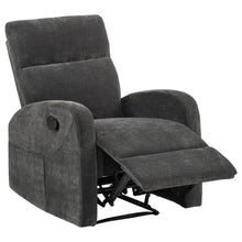 Load image into Gallery viewer, Coaster Hamilton 3-piece Chenille Manual Reclining Sofa Set Charcoal Grey