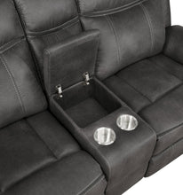Load image into Gallery viewer, Coaster Lawrence 3-piece Upholstered Reclining Sofa Set Charcoal