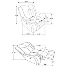 Load image into Gallery viewer, Coaster Lawrence Upholstered Padded Arm Glider Recliner Charcoal