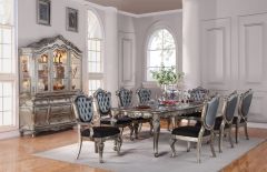 Acme Chantelle Antique Platinum Dining Table