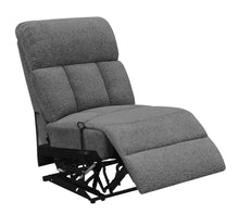Load image into Gallery viewer, Coaster Bahrain Upholstered Armless Recliner Charcoal