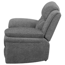 Load image into Gallery viewer, Coaster Bahrain Upholstered Power Glider Recliner Charcoal