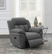 Load image into Gallery viewer, Coaster Bahrain Upholstered Glider Recliner Charcoal