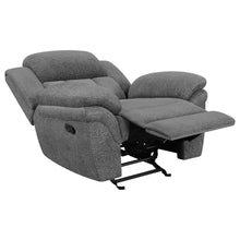 Load image into Gallery viewer, Coaster Bahrain Upholstered Glider Recliner Charcoal