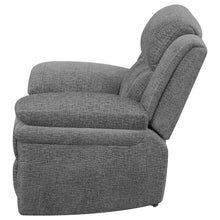 Load image into Gallery viewer, Coaster Bahrain Upholstered Glider Recliner Charcoal
