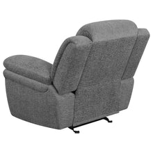 Load image into Gallery viewer, Coaster Bahrain Upholstered Glider Recliner Charcoal