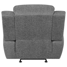 Load image into Gallery viewer, Coaster Bahrain Upholstered Glider Recliner Charcoal