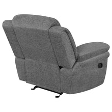 Load image into Gallery viewer, Coaster Bahrain Upholstered Glider Recliner Charcoal