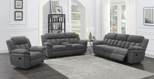 Load image into Gallery viewer, Coaster Bahrain Upholstered Glider Recliner Charcoal