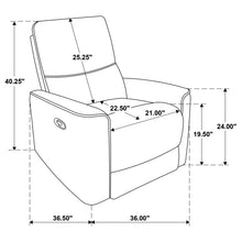 Load image into Gallery viewer, Coaster Navarro 3-piece Upholstered Reclining Sofa Set Dark Brown