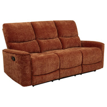 Load image into Gallery viewer, Coaster Navarro 2-piece Upholstered Reclining Sofa Set Burnt Orange
