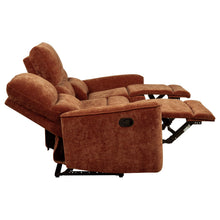 Load image into Gallery viewer, Coaster Navarro 2-piece Upholstered Reclining Sofa Set Burnt Orange