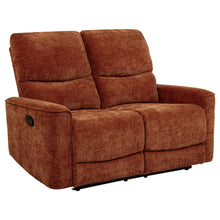 Load image into Gallery viewer, Coaster Navarro 2-piece Upholstered Reclining Sofa Set Burnt Orange