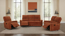 Load image into Gallery viewer, Coaster Navarro 3-piece Upholstered Reclining Sofa Set Orange