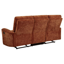 Load image into Gallery viewer, Coaster Navarro 3-piece Upholstered Reclining Sofa Set Burnt Orange