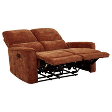 Load image into Gallery viewer, Coaster Navarro 3-piece Upholstered Reclining Sofa Set Burnt Orange