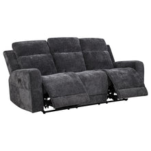 Load image into Gallery viewer, Coaster Kennett 2-piece Chenille Power Reclining Sofa Set Dark Grey