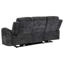 Load image into Gallery viewer, Coaster Kennett 3-piece Chenille Power Reclining Sofa Set Dark Grey
