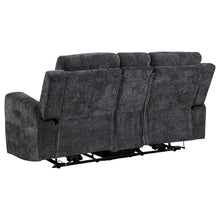 Load image into Gallery viewer, Coaster Kennett 3-piece Chenille Power Reclining Sofa Set Dark Grey